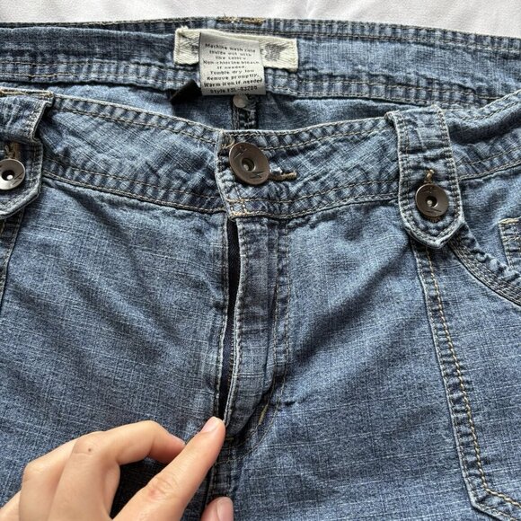 Vintage 90s Y2K Freestyle Low Rise Baggy Denim Jeans Womens Size 20 Grunge Indie - Picture 3 of 10